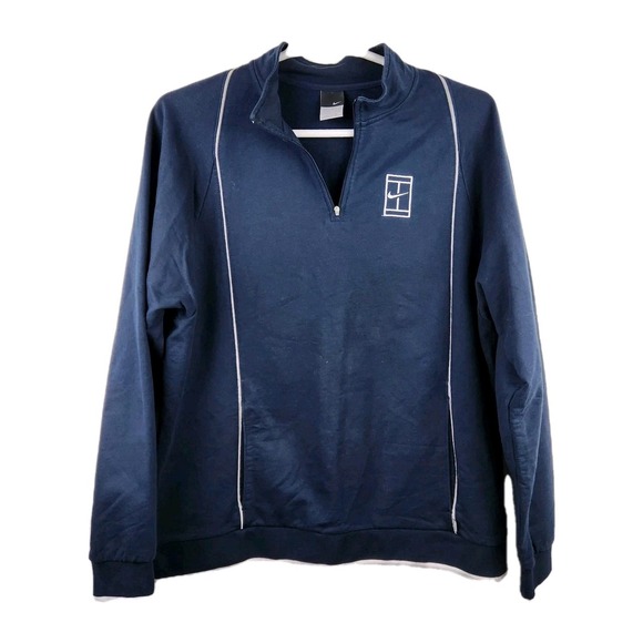 Nike Other - Nike Pullover XL Quarter Zip Long-sleeved Navy Blue Tennis‎ Sport